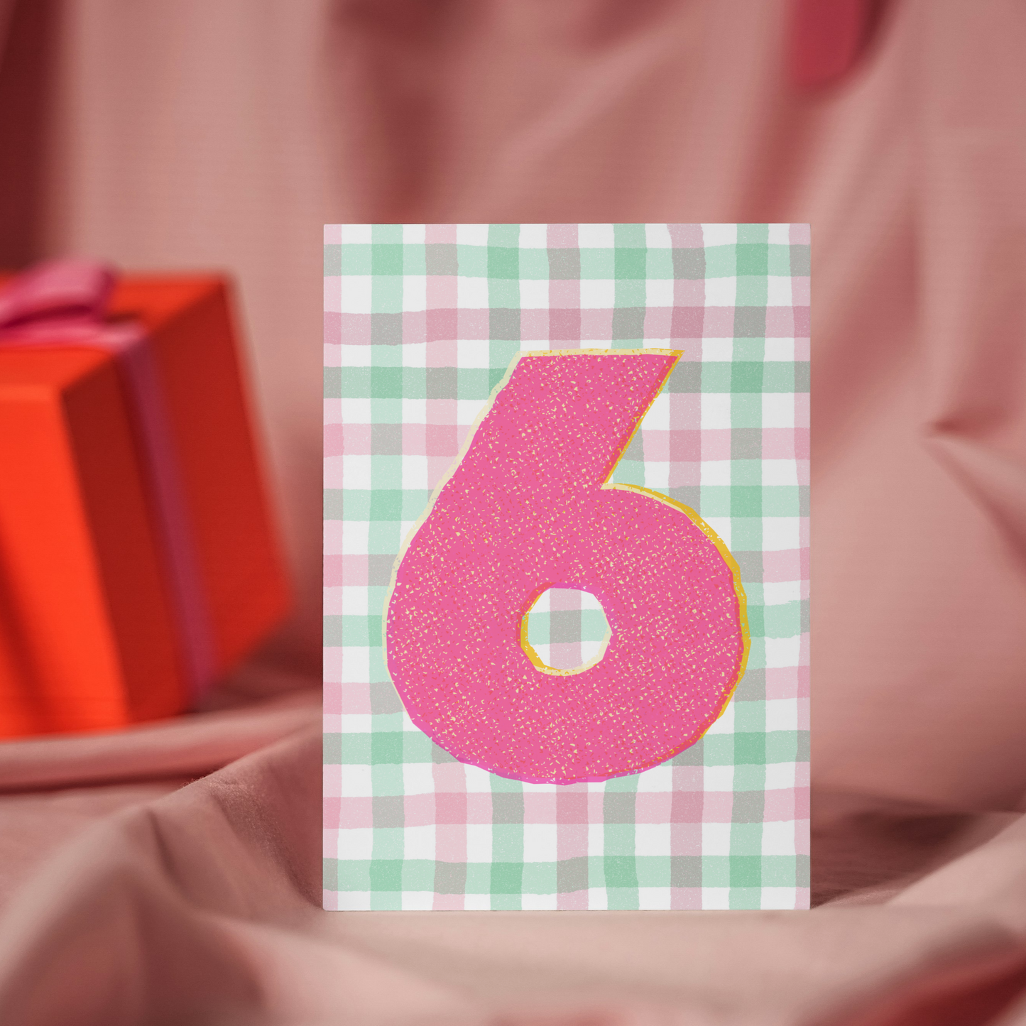 Colourful Kids Number Birthday Card - 6th Birthday Card for Kids | Vibrant fun greeting card
