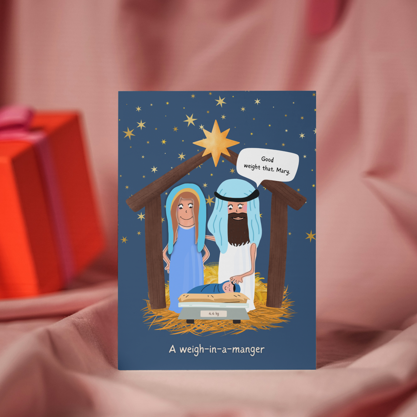 Funny Christmas Greeting Cards | Hilarious Mary, Joseph & Baby Jesus Comedy Sketch | Holiday Pun Cards | Christmas Humour Cards