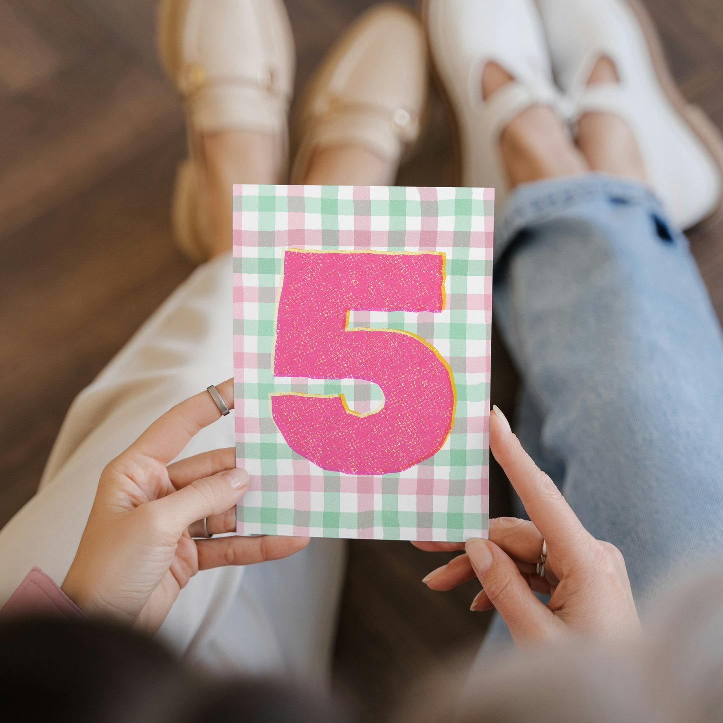 Colorful Kids Number Birthday Card - 5th Birthday Card for Kids | Handmade & Vibrant