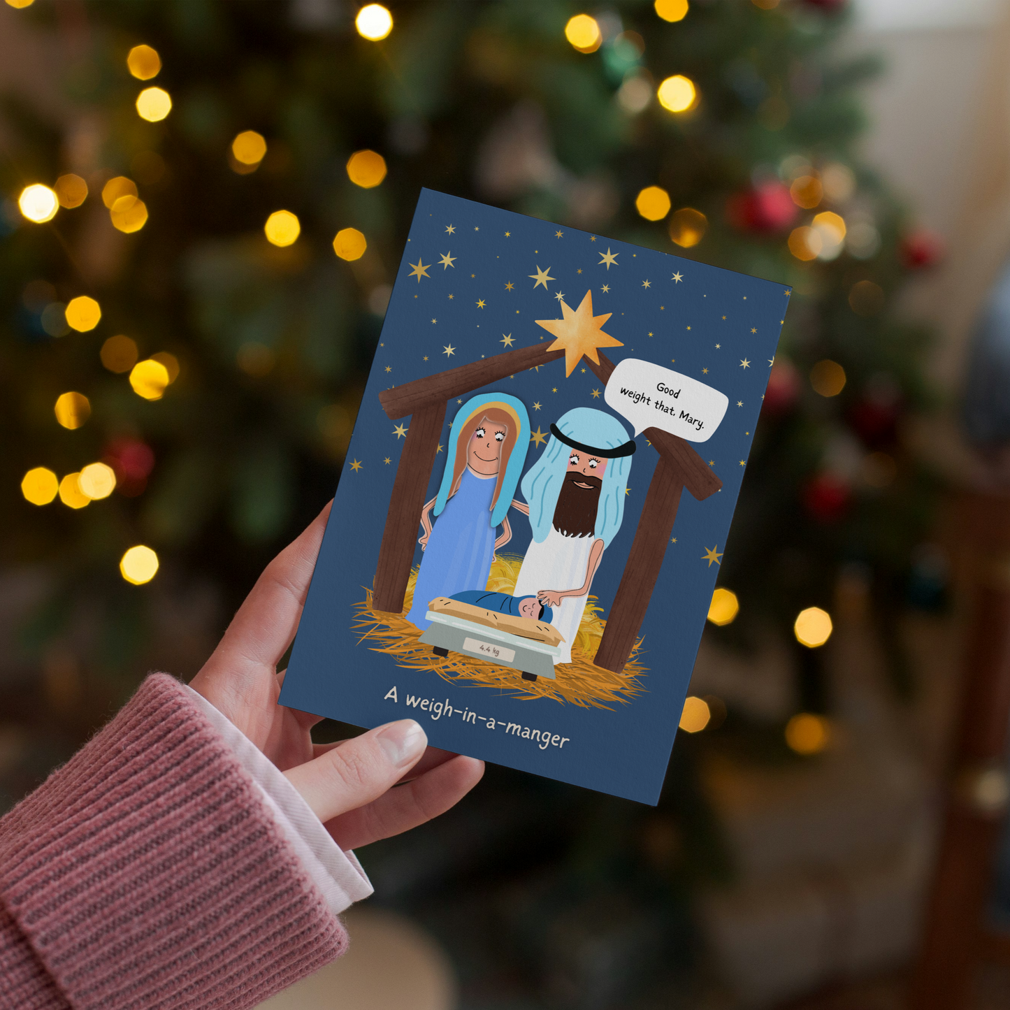 Funny Christmas Greeting Cards | Hilarious Mary, Joseph & Baby Jesus Comedy Sketch | Holiday Pun Cards | Christmas Humour Cards