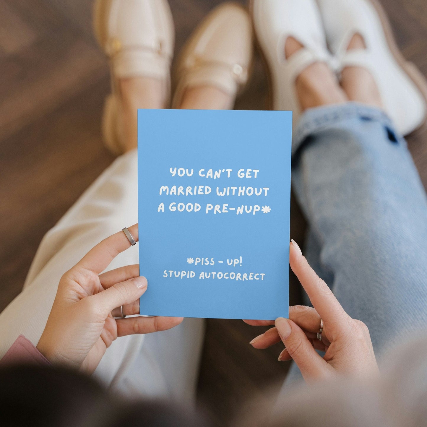 Funny Wedding Card, The Happy Couple, Congratulations , Mr and Mrs, humour card, funny wedding, word cards, auto correct card, Card for them