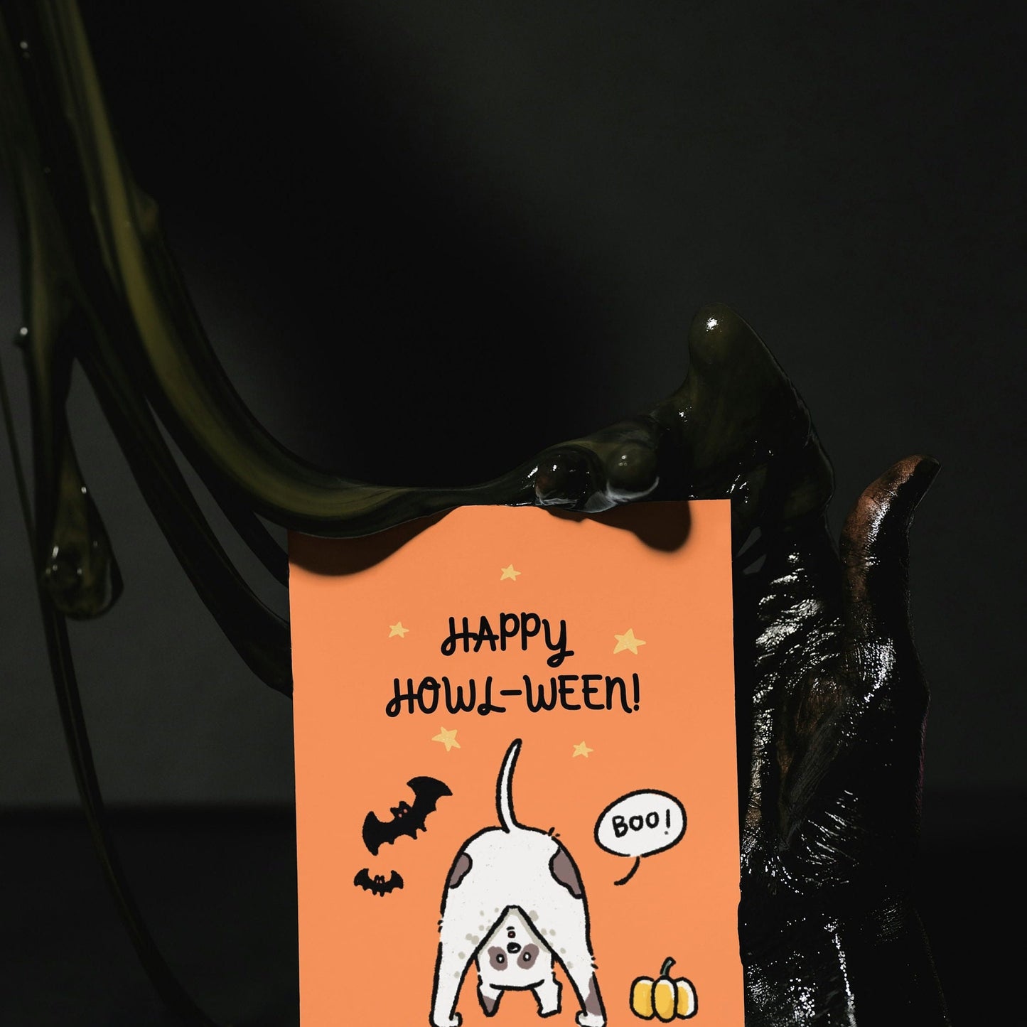 Happy Halloween pet dog Card, Funny Halloween Card, Funny dog Card, dog lover, pets