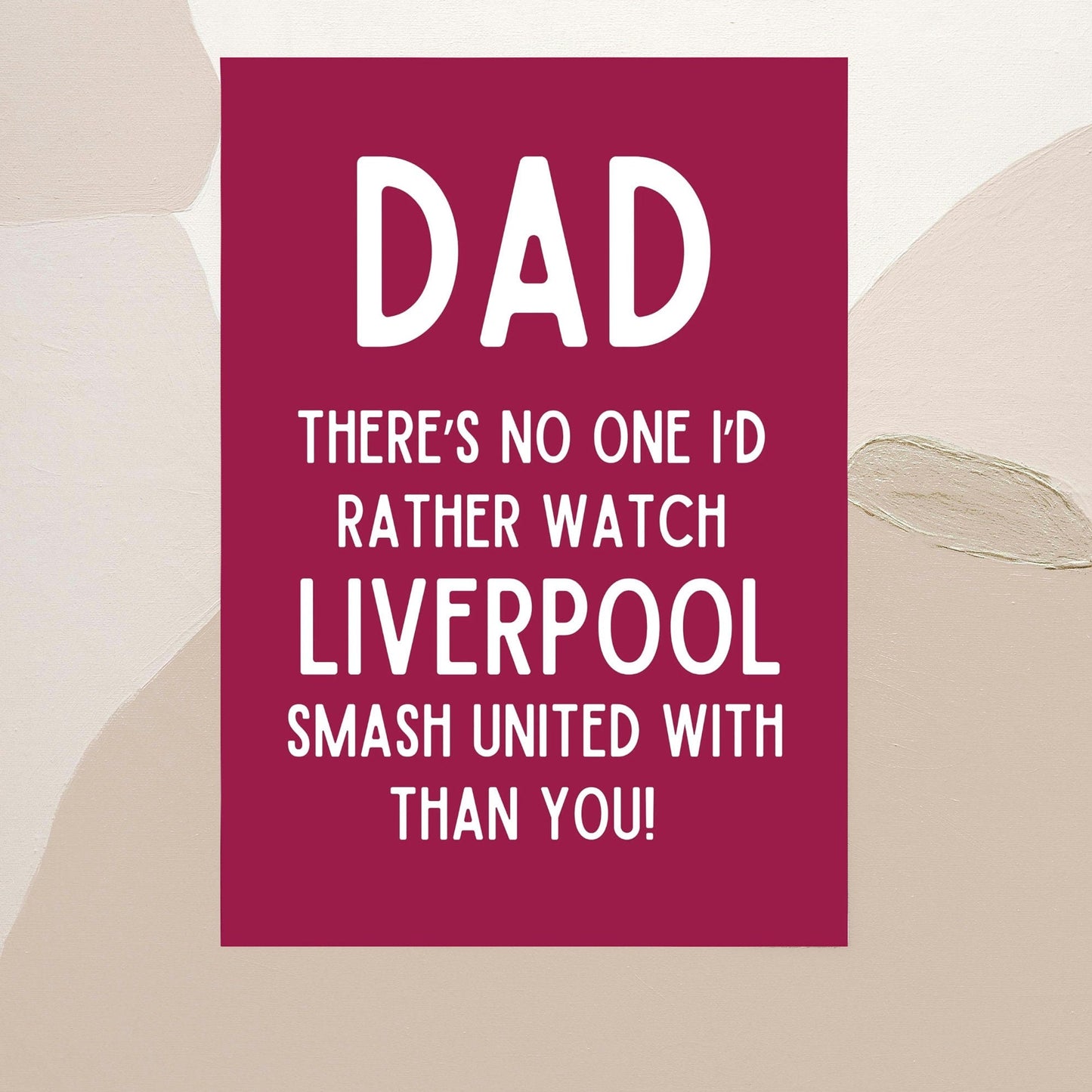 Liverpool, Dad Father's Day Card, Liverpool Father's Day Card, Seven, Arne Slot, Football, Funny Birthday Card, For Dad, fans