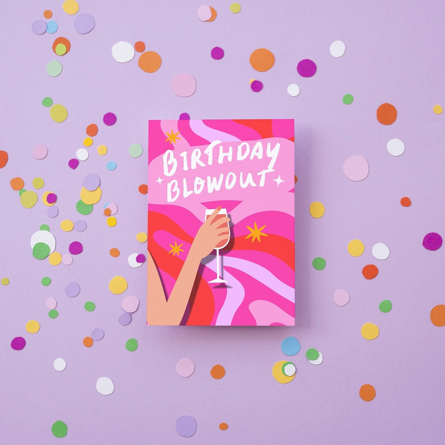 Funny Birthday Blow Out Cocktail Card - Unique Birthday card for Mum for sister for daughter for best friend