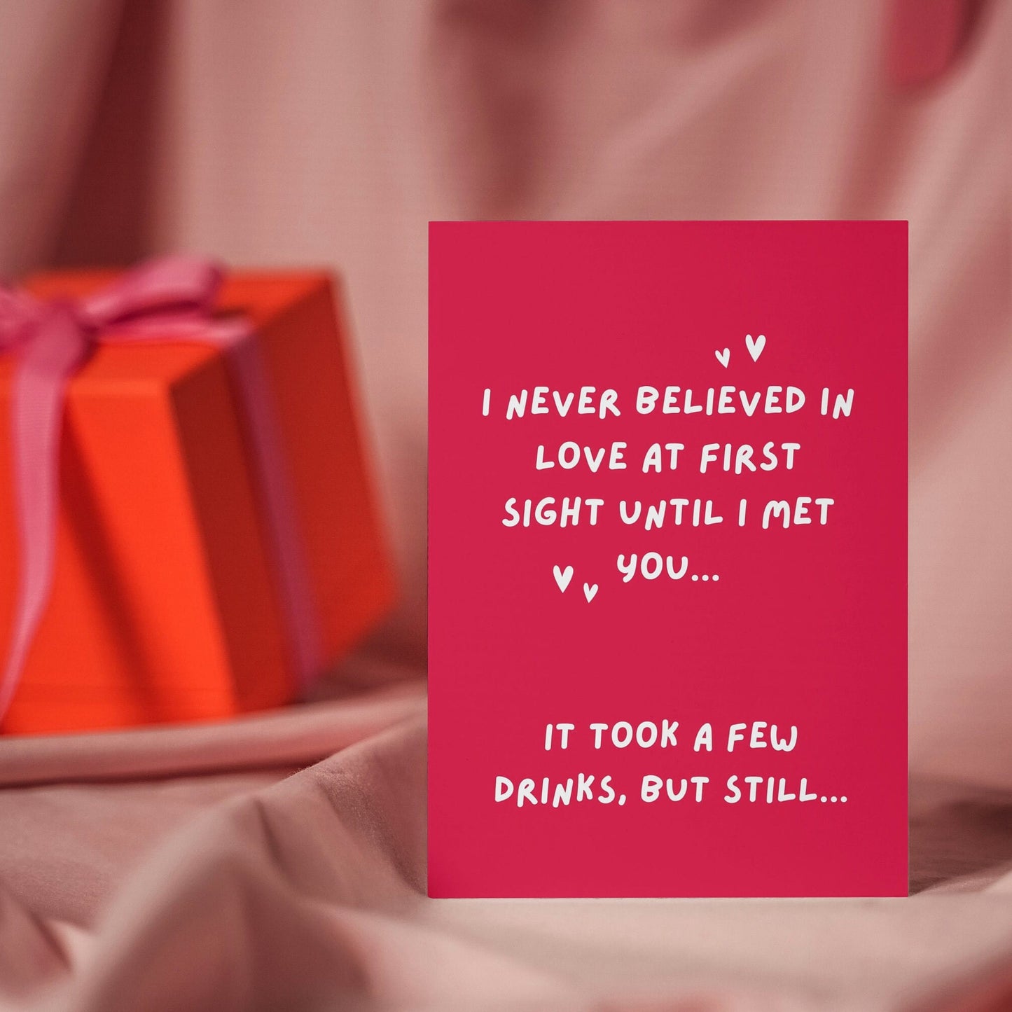 Funny Valentine's & Anniversary Card for Couples | Cheeky Love at First Sight Greeting Card for Husband, Wife, Girlfriend, Boyfriend