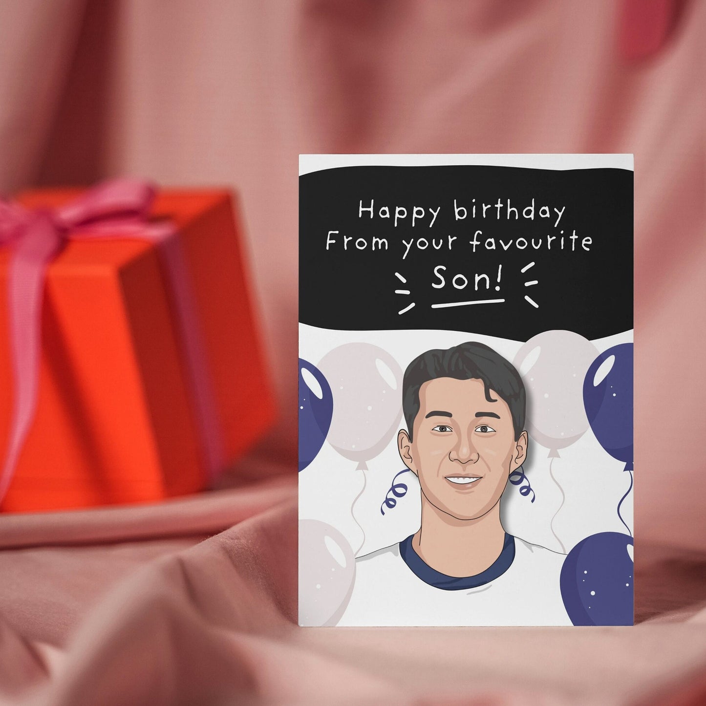 Son heung min, Tottenham birthday Card, For Him, Spurs, Dad, Step Dad, Tottenham Captain, Spurs fan, Son birthday, football fan