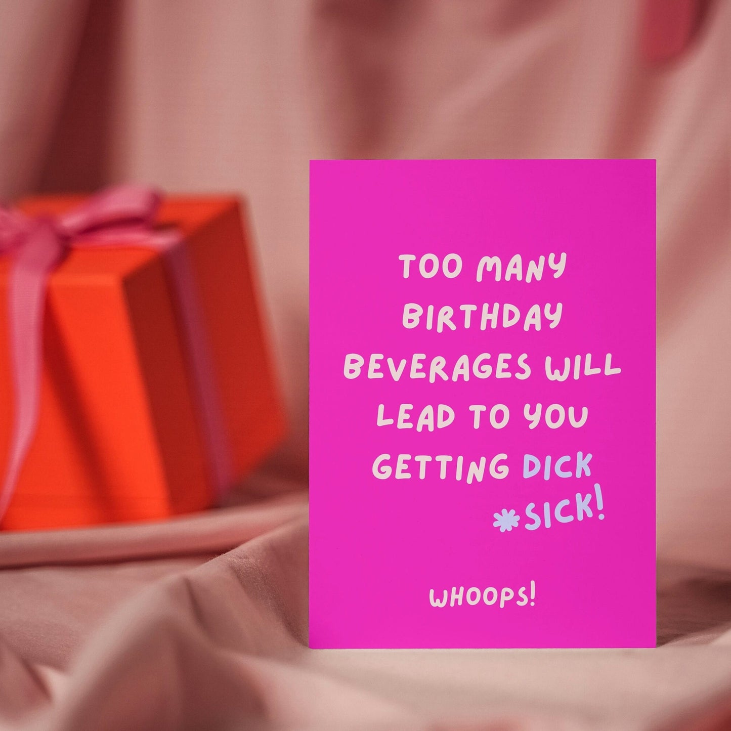 Funny Drinking Birthday Card for Him - Party Lover Greeting UK" or "Hilarious Naughty Birthday Card - Too Many Beverages