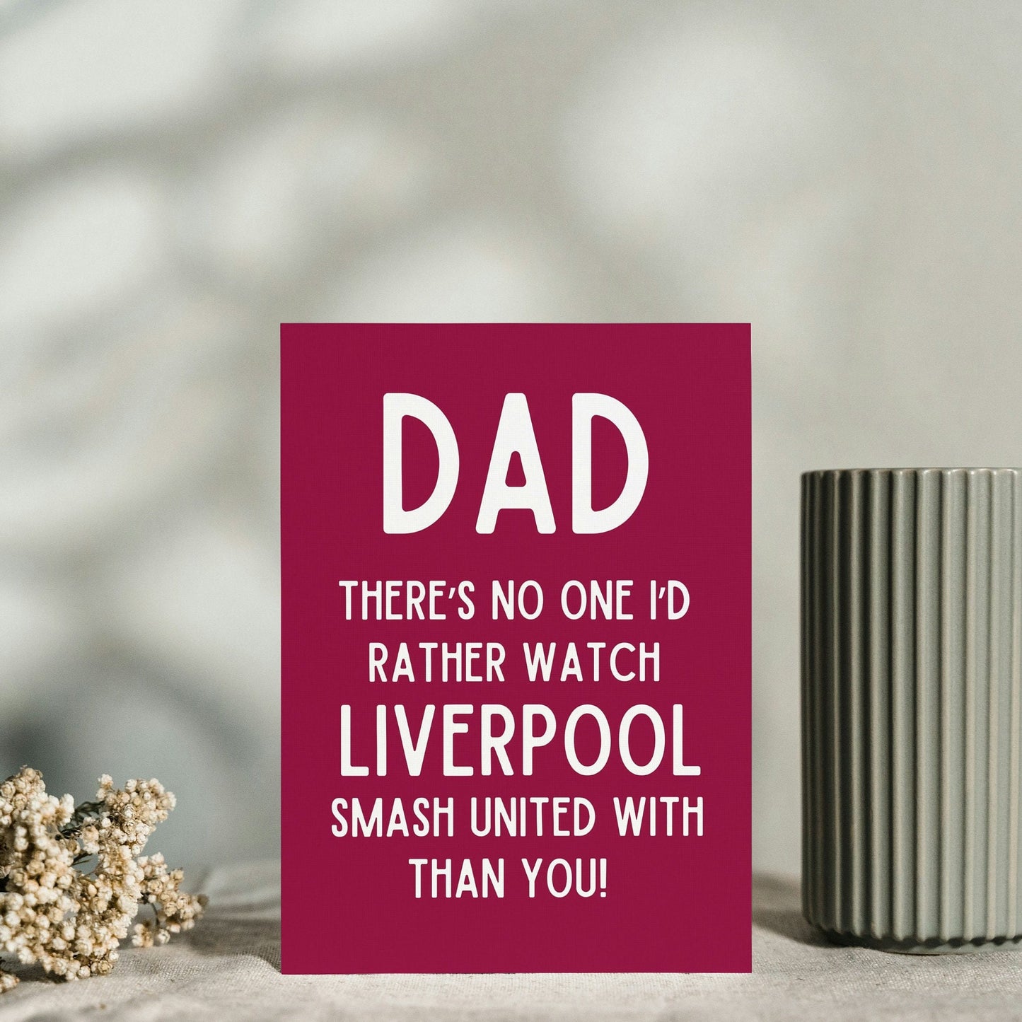 Liverpool, Dad Father's Day Card, Liverpool Father's Day Card, Seven, Arne Slot, Football, Funny Birthday Card, For Dad, fans