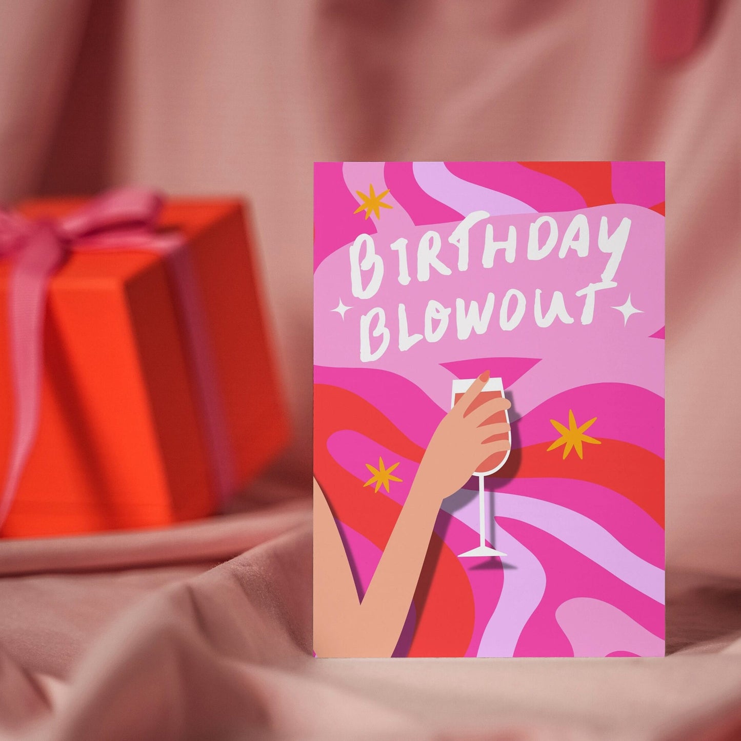 Funny Birthday Blow Out Cocktail Card - Unique Birthday card for Mum for sister for daughter for best friend