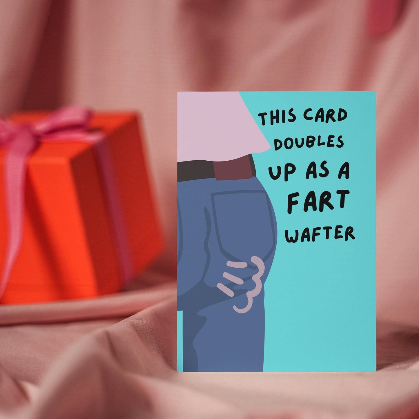 Funny Birthday Card - "This Card Doubles Up as a Fart Wafter" - Gag Gift, Joke Card for Him or Her, Birthday Humour, Funny Greeting Card