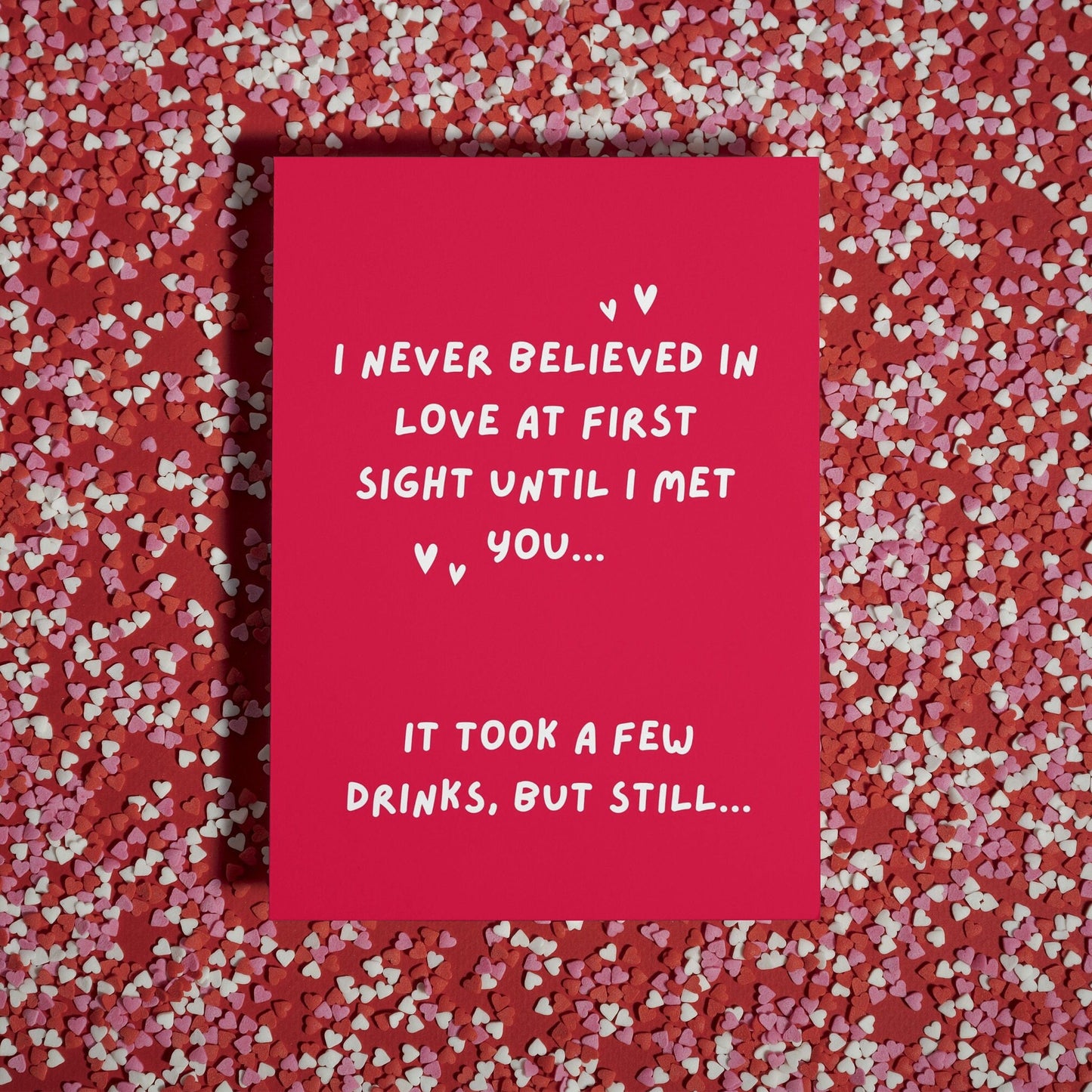 Funny Valentine's & Anniversary Card for Couples | Cheeky Love at First Sight Greeting Card for Husband, Wife, Girlfriend, Boyfriend