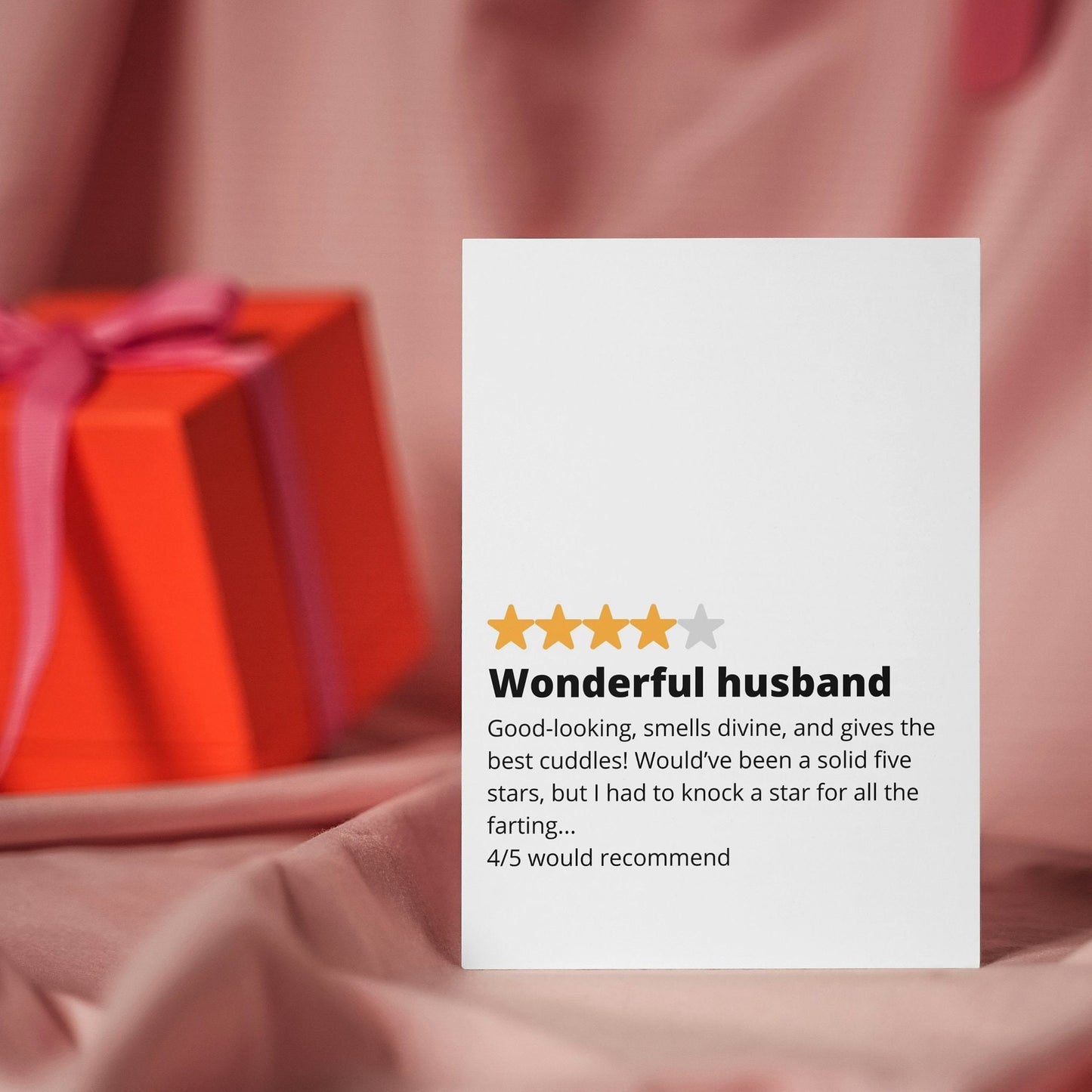 Cheeky Valentine's Day Card for My Wonderful Husband - Sweet & Humorous Gift