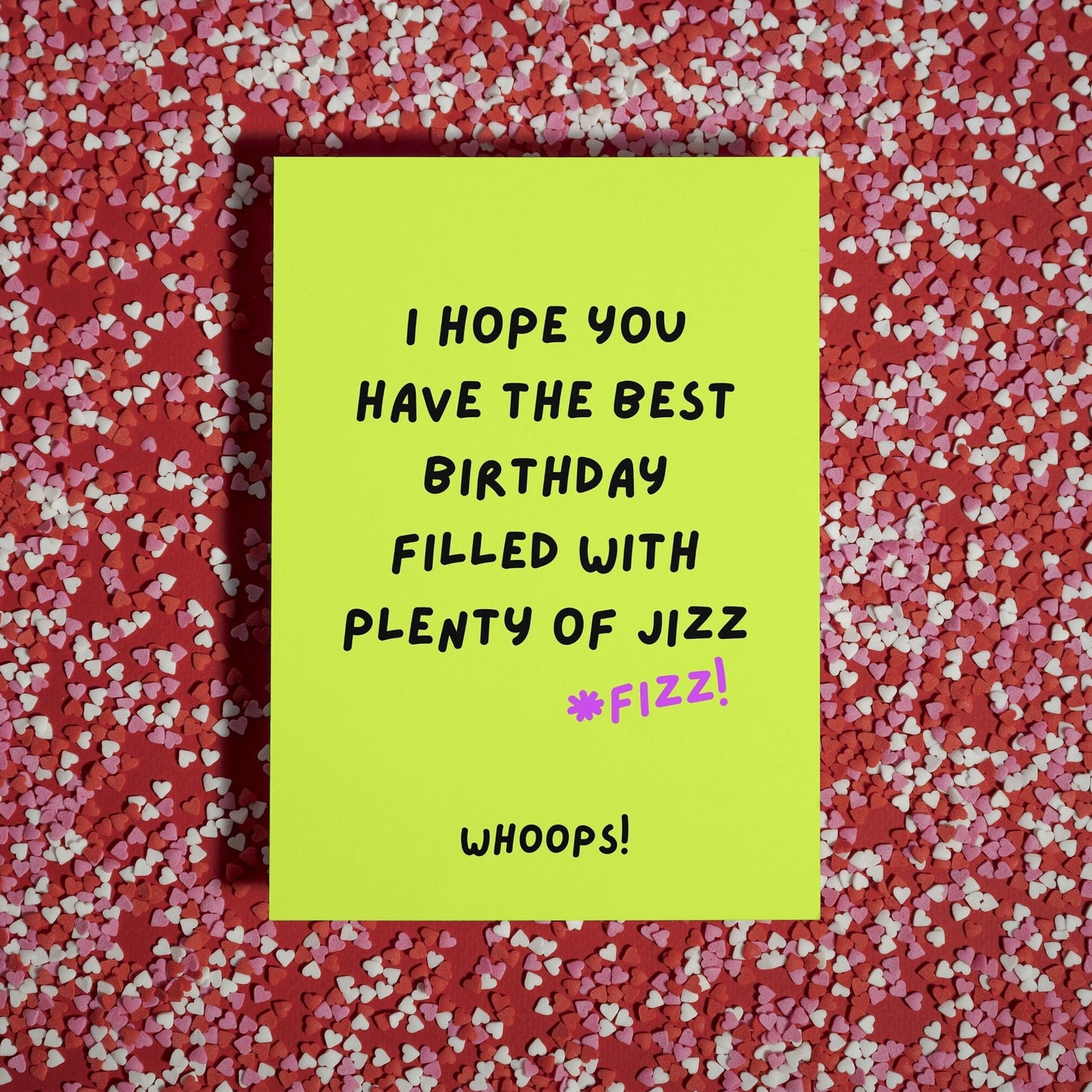 Funny Birthday Card, Auto Correct, Typo, Cheeky, champagne, Prosecco, Rude, Card for him, for her