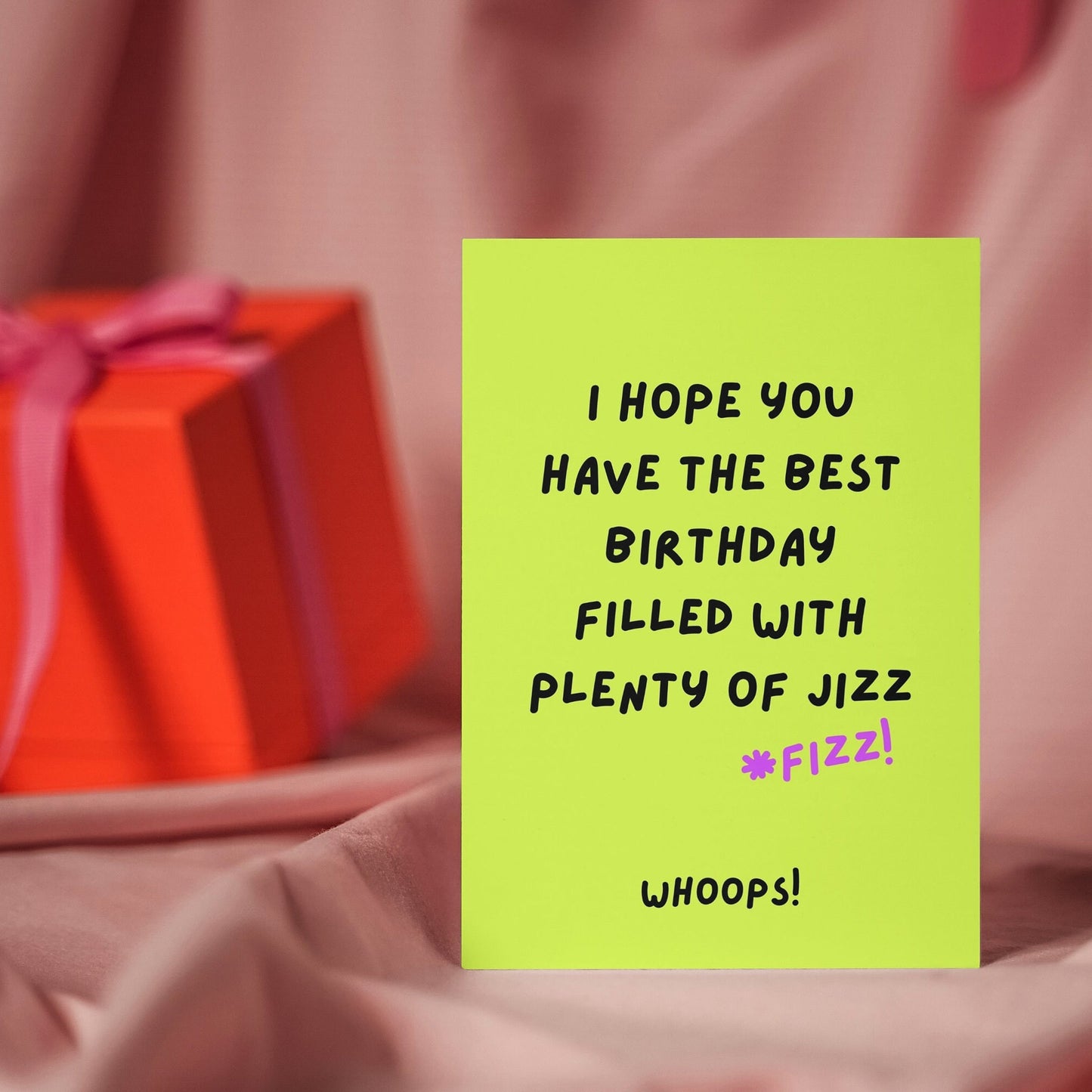 Funny Birthday Card, Auto Correct, Typo, Cheeky, champagne, Prosecco, Rude, Card for him, for her