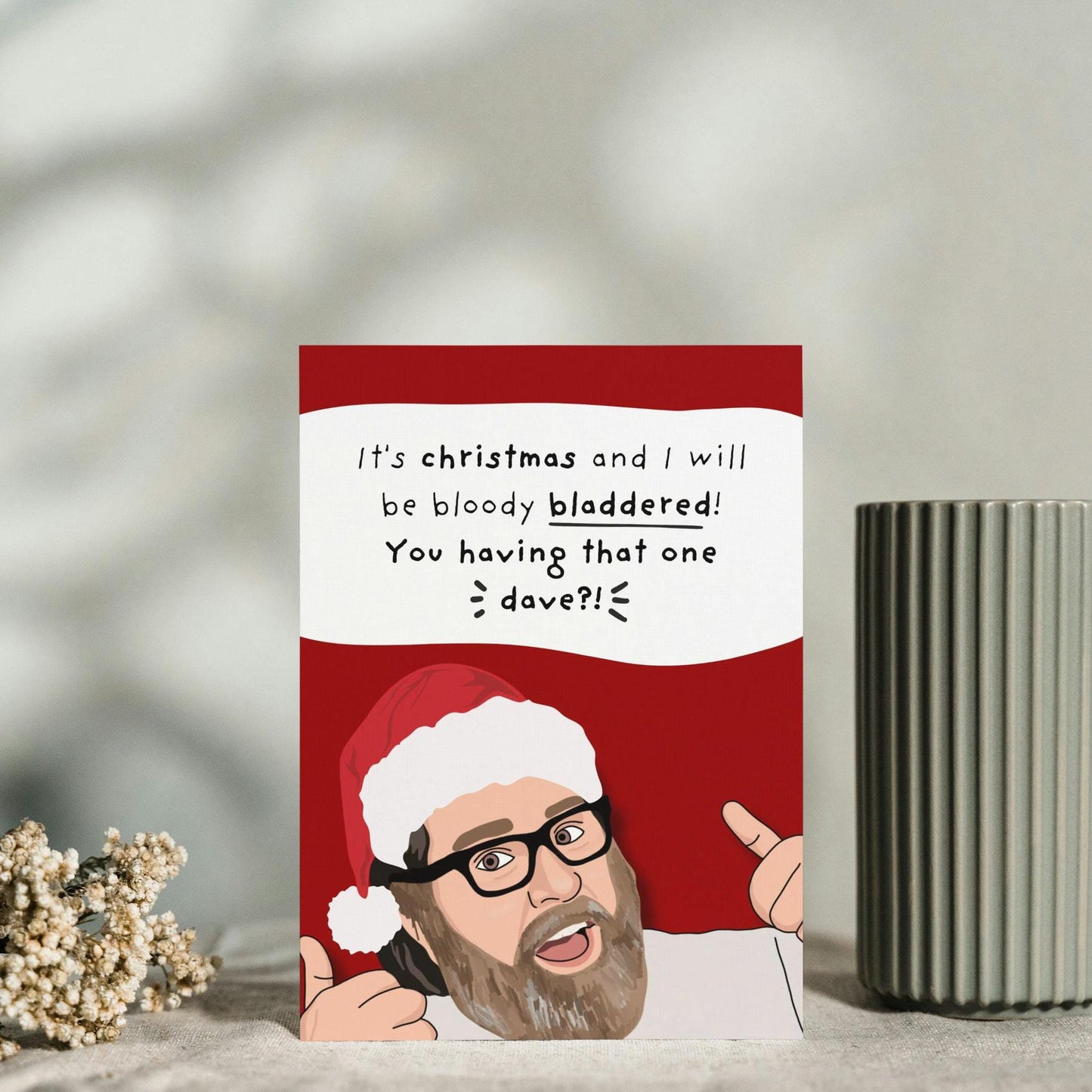 The Royle Family Jim Royle Christmas Card, Funny British Sitcom Card, Humorous Holiday Greeting, TV Show Fan Gift