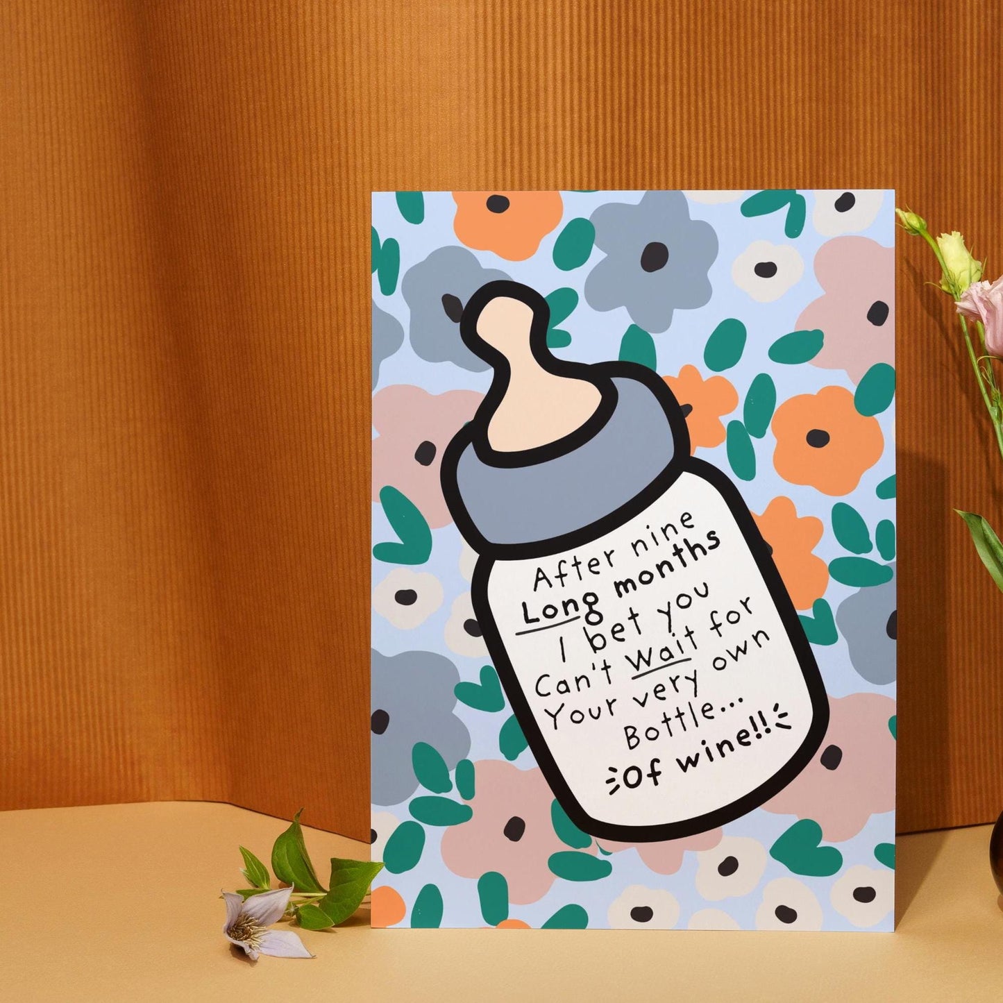 Funny Baby Boy Congratulations Card | New Baby Card for Mum | Humour Gift for New Mum | Baby Shower Greeting card