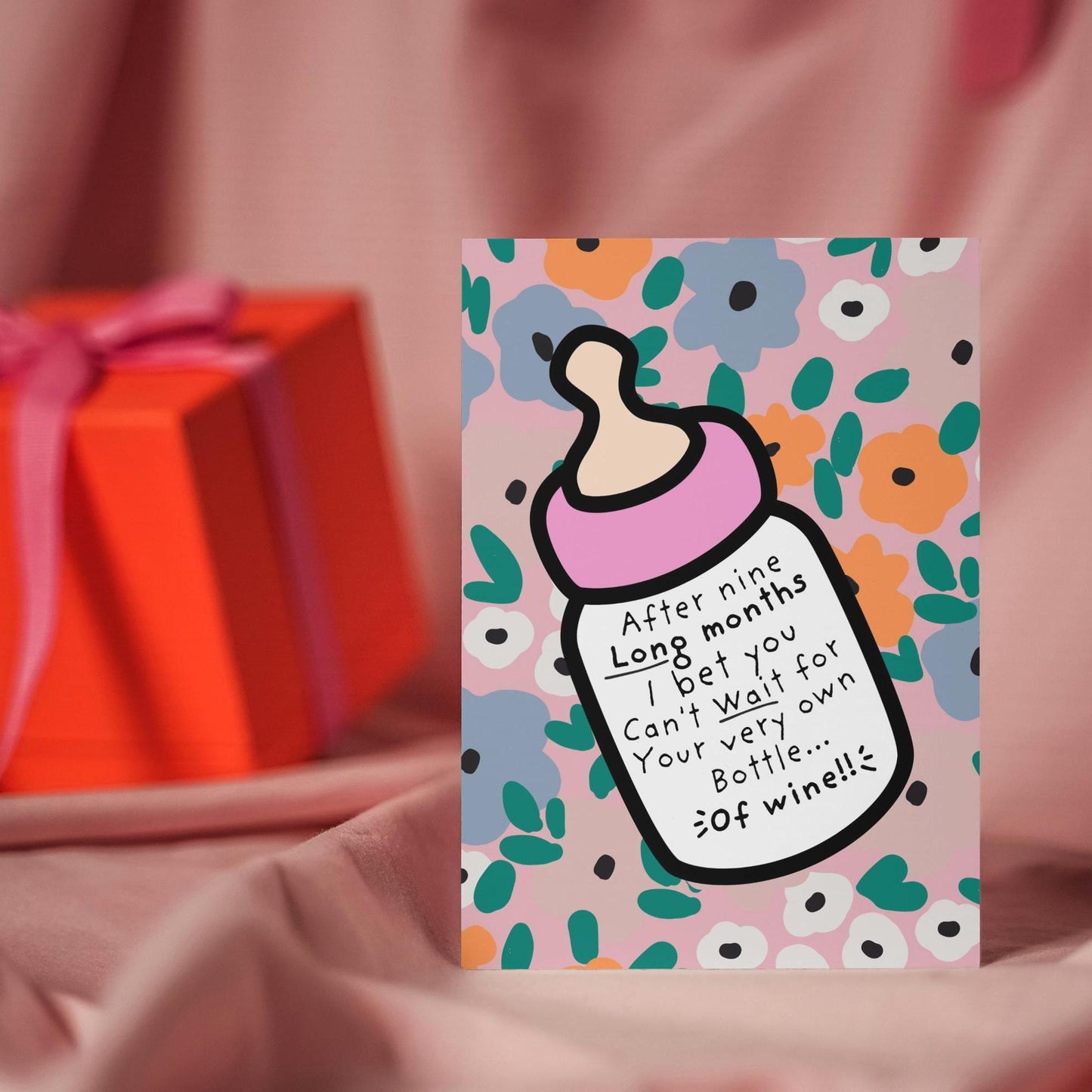 Funny Baby girl Congratulations Card | New Baby Card for Mum | Humour Gift for New Mum | Baby Shower Greeting card