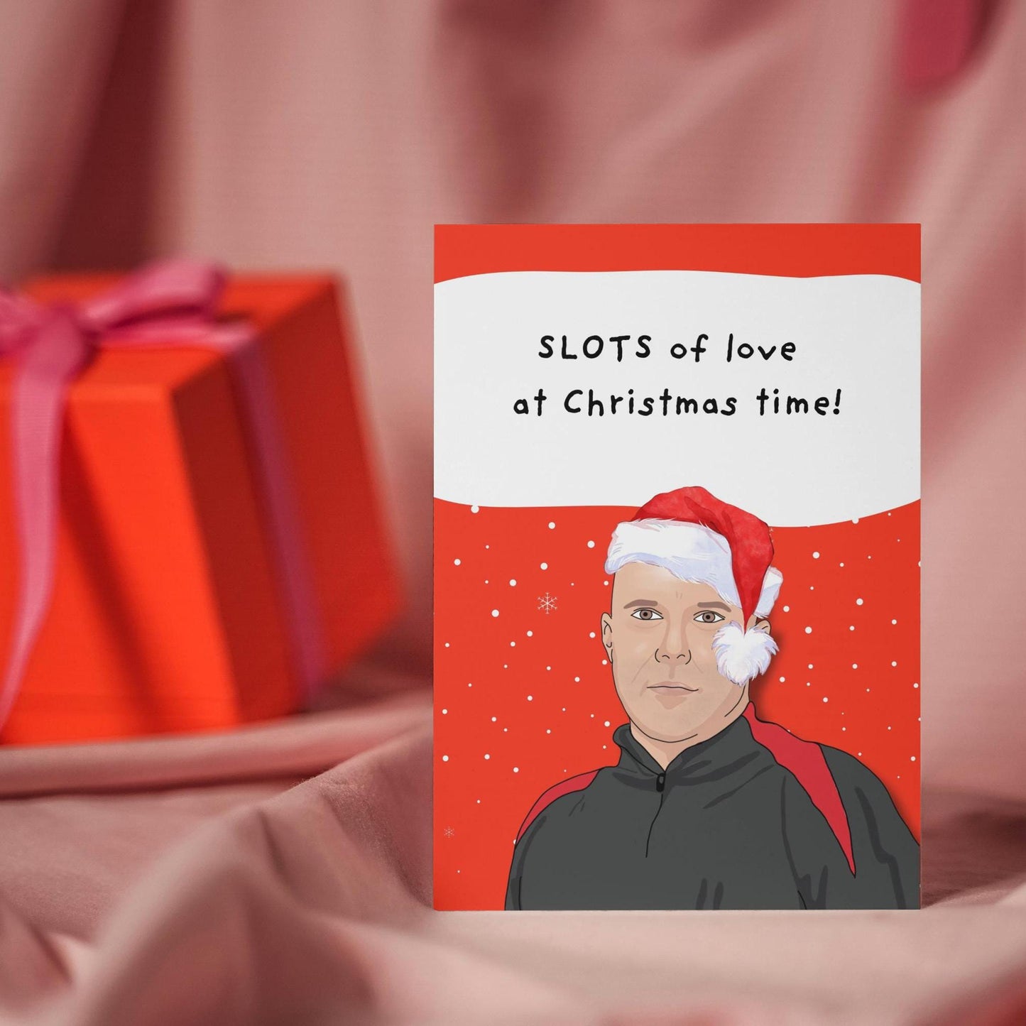 Arne Slot Liverpool fc Football Premier League Slots of love Christmas Card - For him, For her, For Liverpool supporters, For reds fans