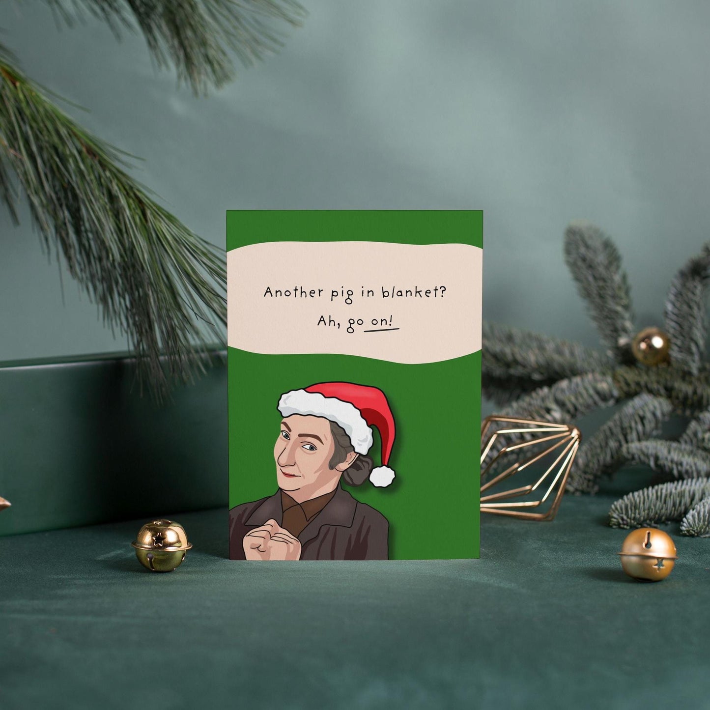 Father Ted, Mrs Doyle, Pigs in Blanket, Christmas Dinner, Christmas Card, For him, For her, For them, For Father Ted fans