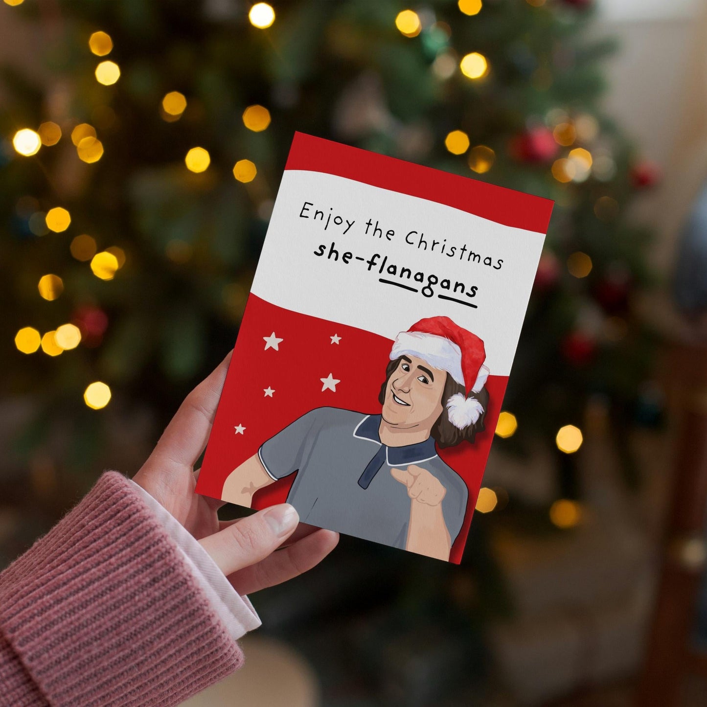 Micky Flanagan Stand-Up Comedy Christmas Card - Hilarious Holiday Greeting