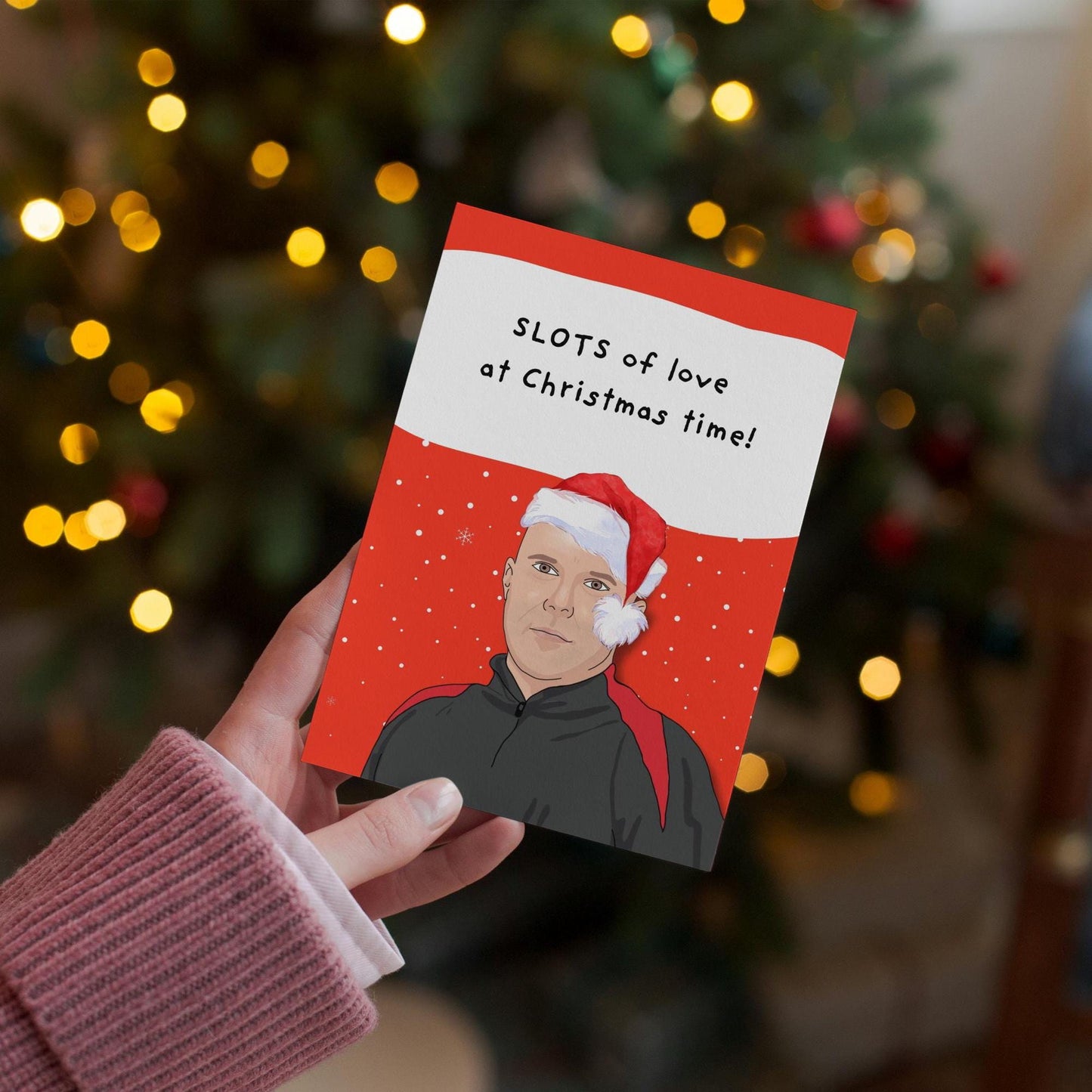 Arne Slot Liverpool fc Football Premier League Slots of love Christmas Card - For him, For her, For Liverpool supporters, For reds fans