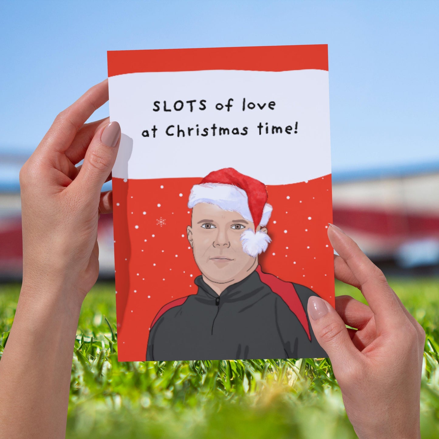Arne Slot Liverpool fc Football Premier League Slots of love Christmas Card - For him, For her, For Liverpool supporters, For reds fans