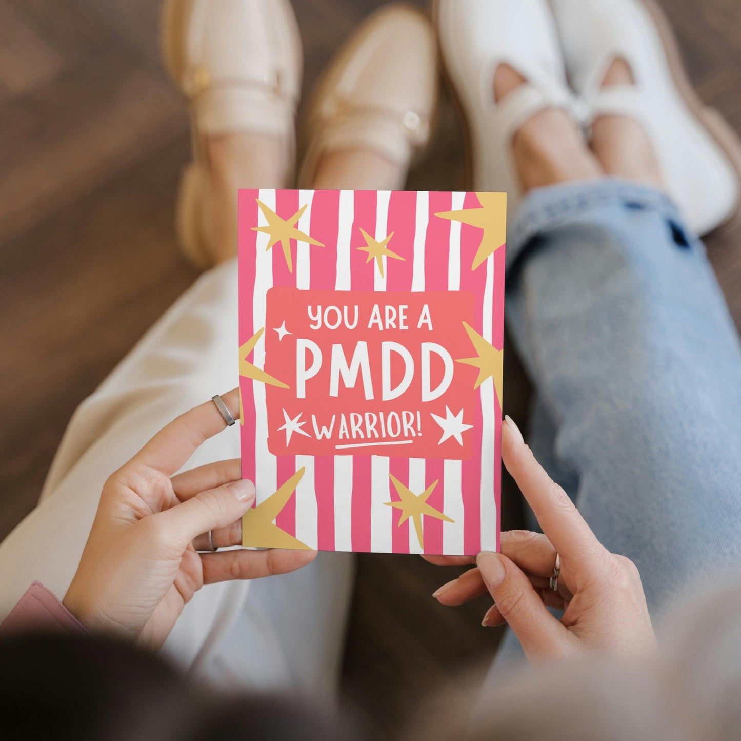 PMDD Warrior Greeting Card | Uplifting Card for PMDD Support | Encouragement Card for Friends & Family