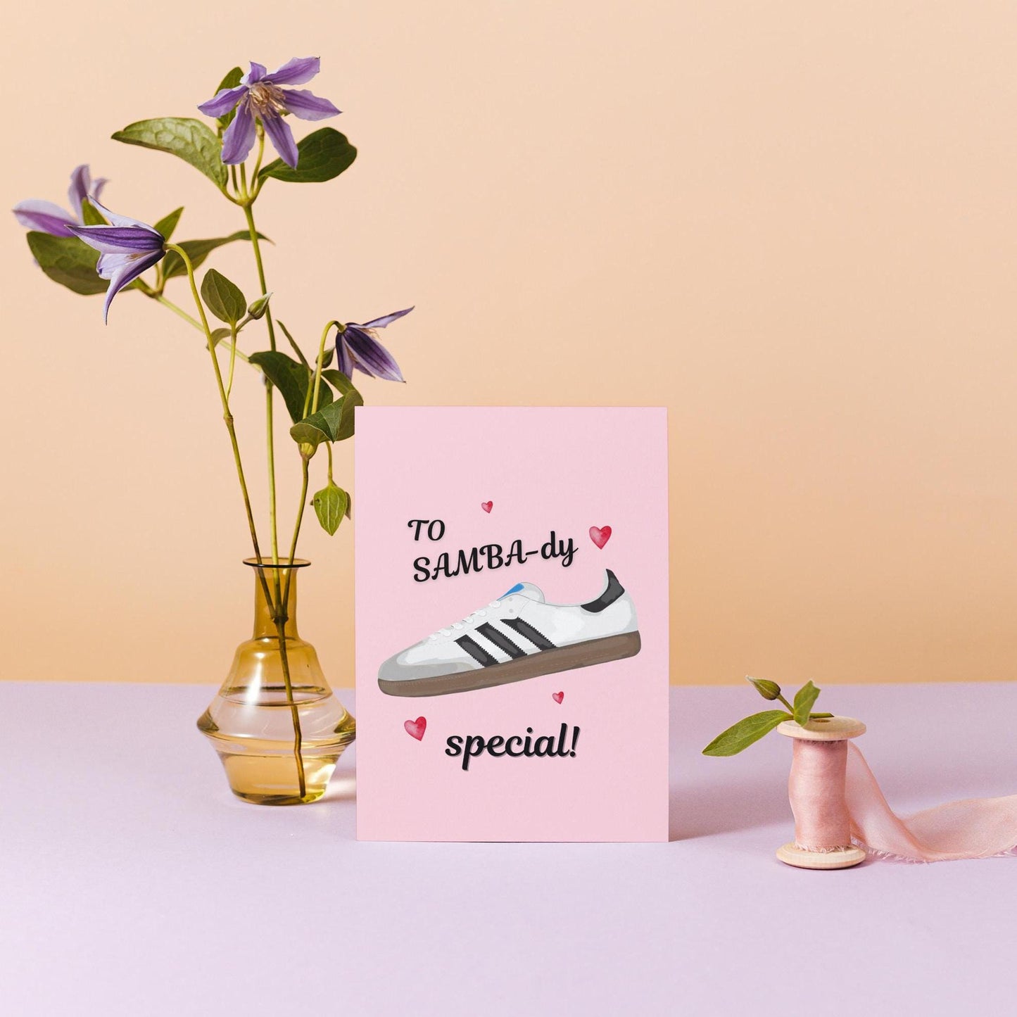 Funny Adidas Samba Valentine's/Anniversary trainers Card - Perfect for Sneaker Enthusiasts & Fashion Lovers - Unique Pun Card for Trainers