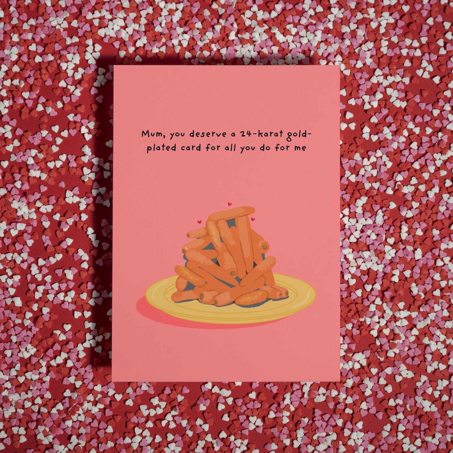 24 Karat Gold Plated Card, Humorous Mother's Day Card, Unique Gift for Mum