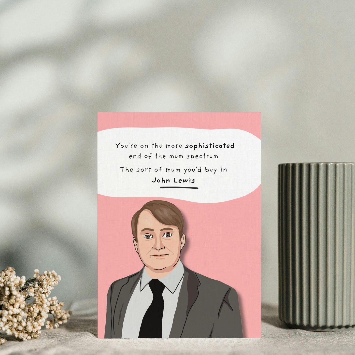 Funny Mark Corrigan Peep Show Mother's Day Card | Iconic TV Series Gift | Trendy Humour Card for Mum