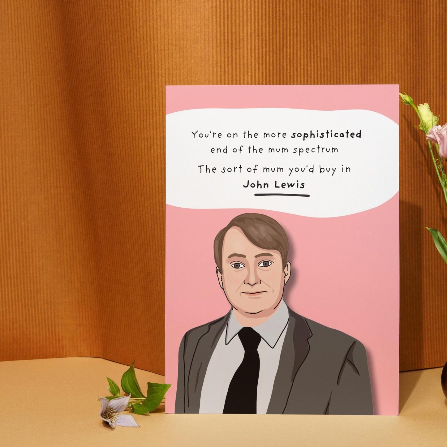 Funny Mark Corrigan Peep Show Mother's Day Card | Iconic TV Series Gift | Trendy Humour Card for Mum