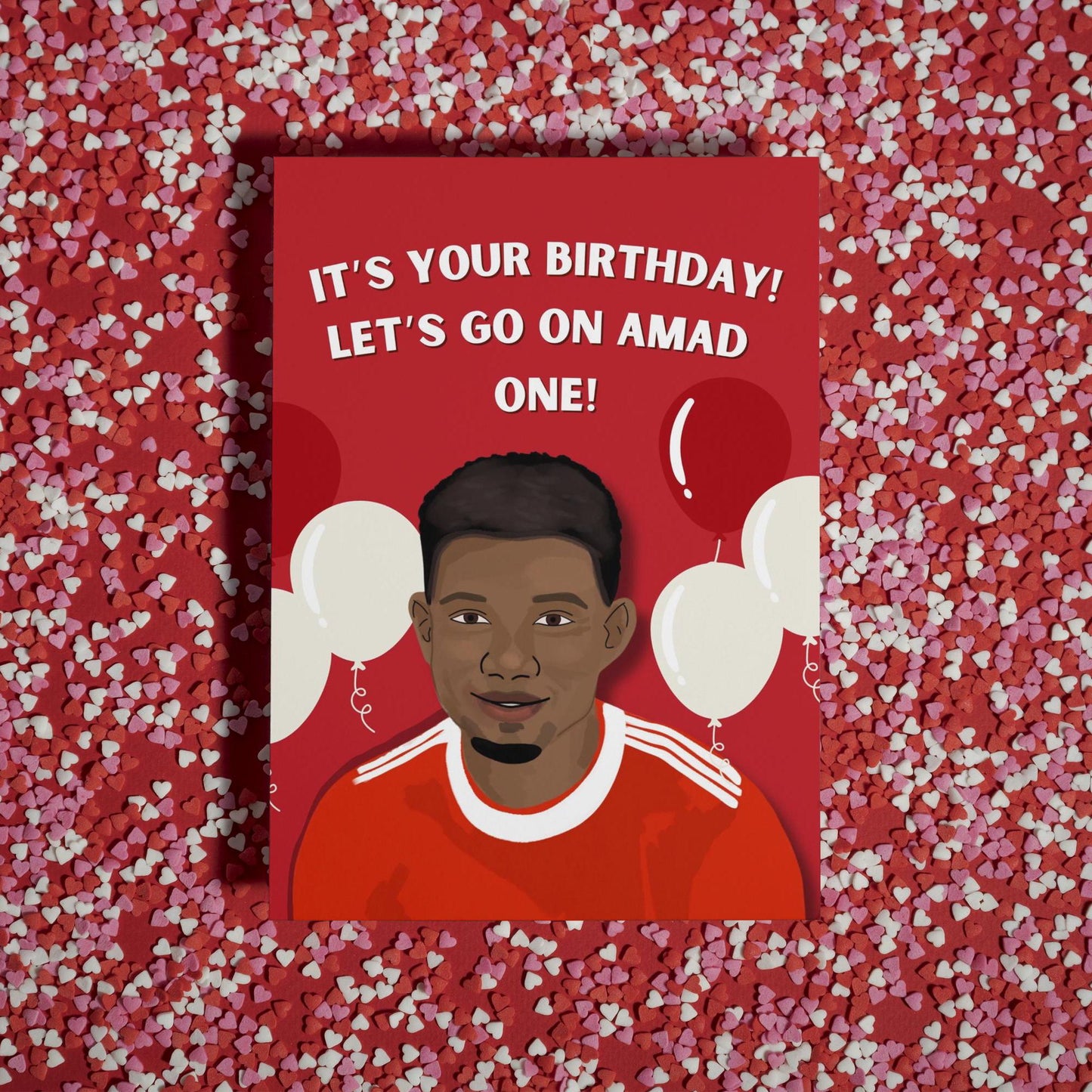 Amad Diallo Man United Pun birthday Card - Perfect Gift for United Fans | Ideal for Him & Her | Unique Manchester United Gifts