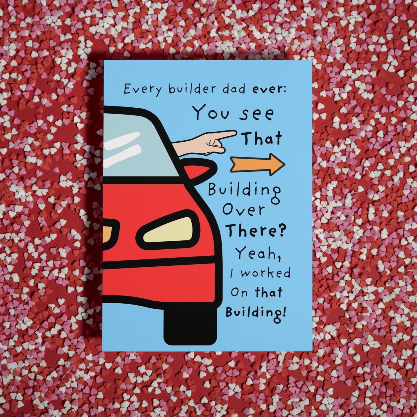 Hilarious Father's Day Card for Builder Dads | Funny Construction Dad Gift | Perfect Card for Dad's Special Day
