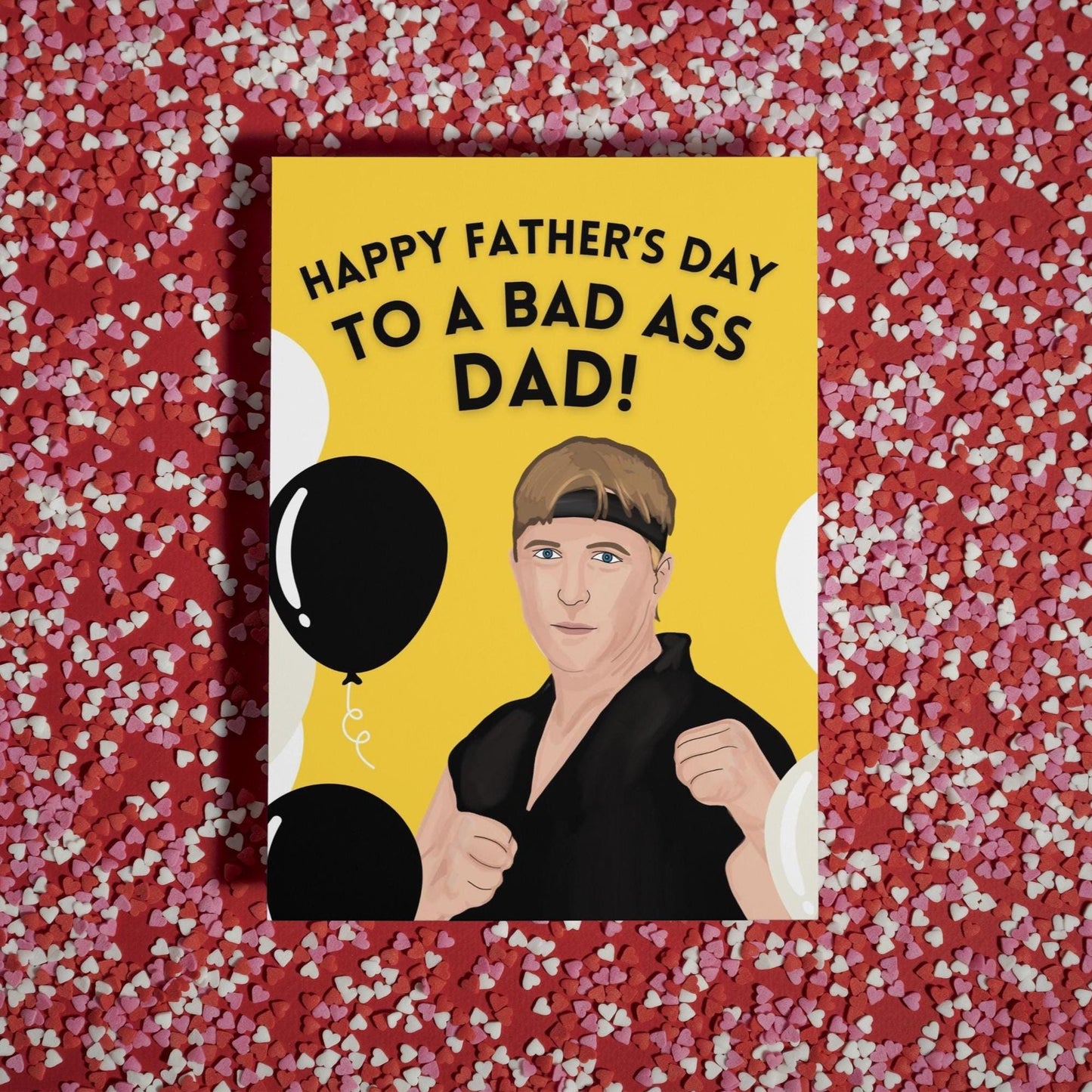 Cobra Kai Father’s Day Card - To a Badass Dad - For Dad - Cobra Kai Fans Gift - Karate Dad Card - Fathers Day Card for Dad
