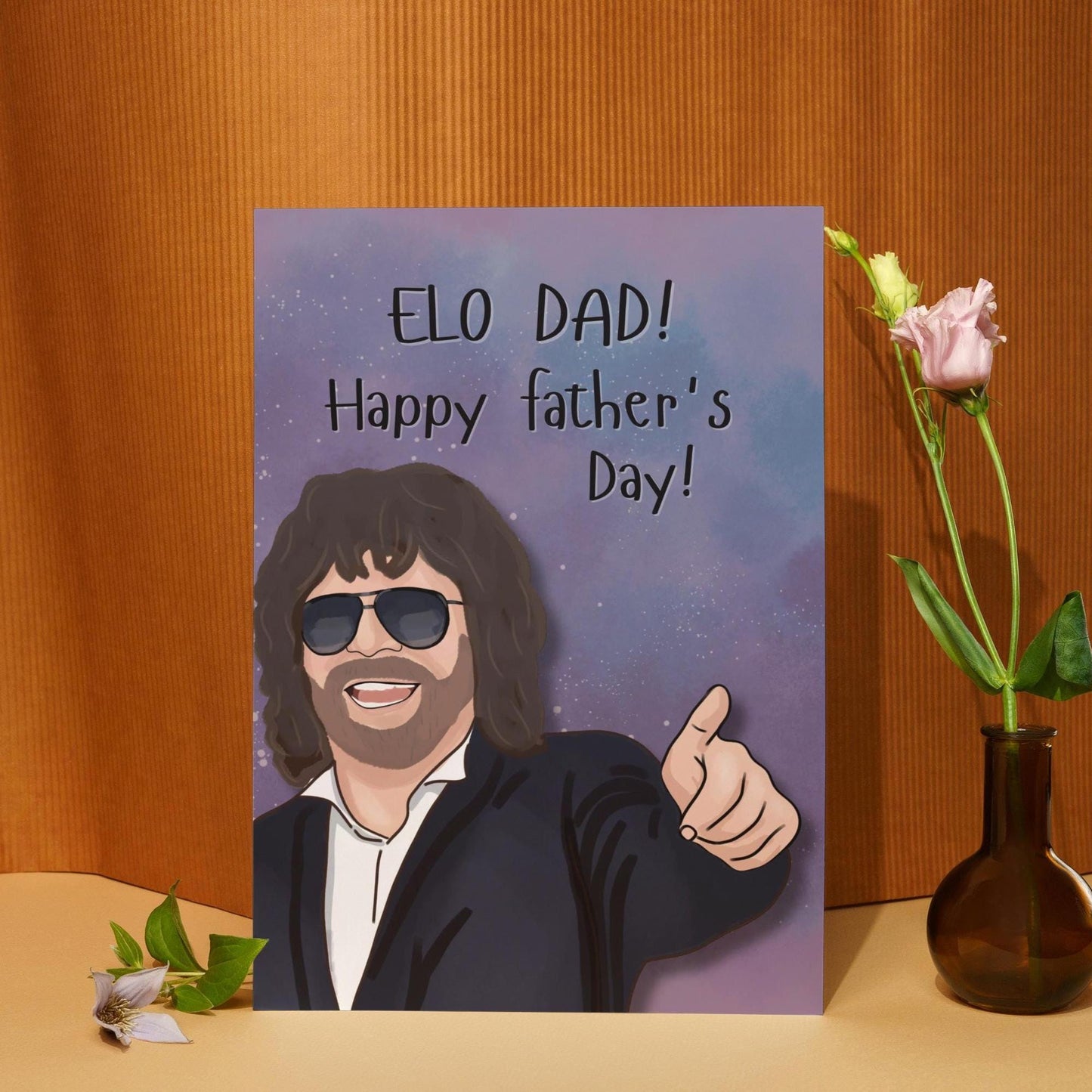 Jeff Lynne ELO Father's Day Card - Electric Light Orchestra Pun Card for Dad - Unique ELO Fan Gift - Music Lover Gift