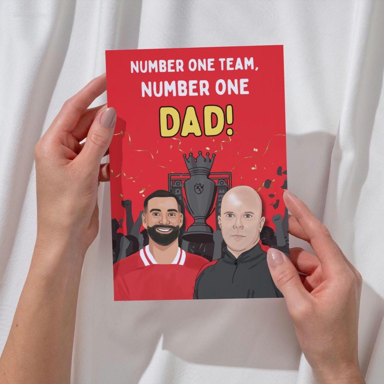 Liverpool FC Premier League Champions Father's Day Card - For number one Dad