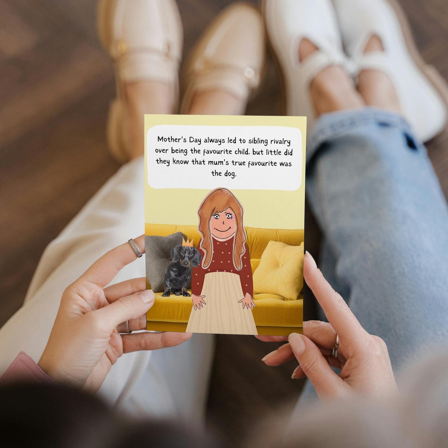 Hilarious Mother's Day Card for Dog Mum – Funny Design for Kids & Furry Friends – Perfect for Mum's Favourite!