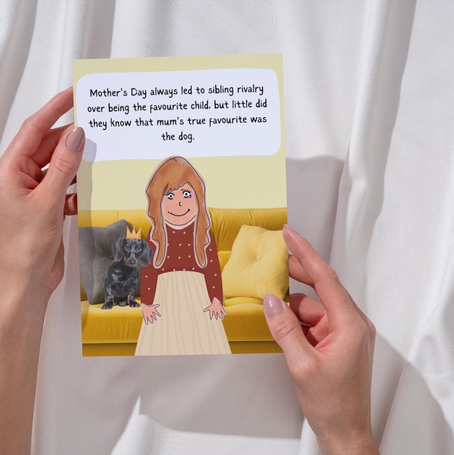 Hilarious Mother's Day Card for Dog Mum – Funny Design for Kids & Furry Friends – Perfect for Mum's Favourite!