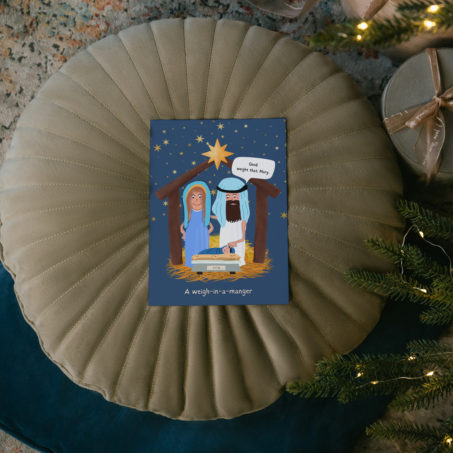 Funny Christmas Greeting Cards | Hilarious Mary, Joseph & Baby Jesus Comedy Sketch | Holiday Pun Cards | Christmas Humour Cards