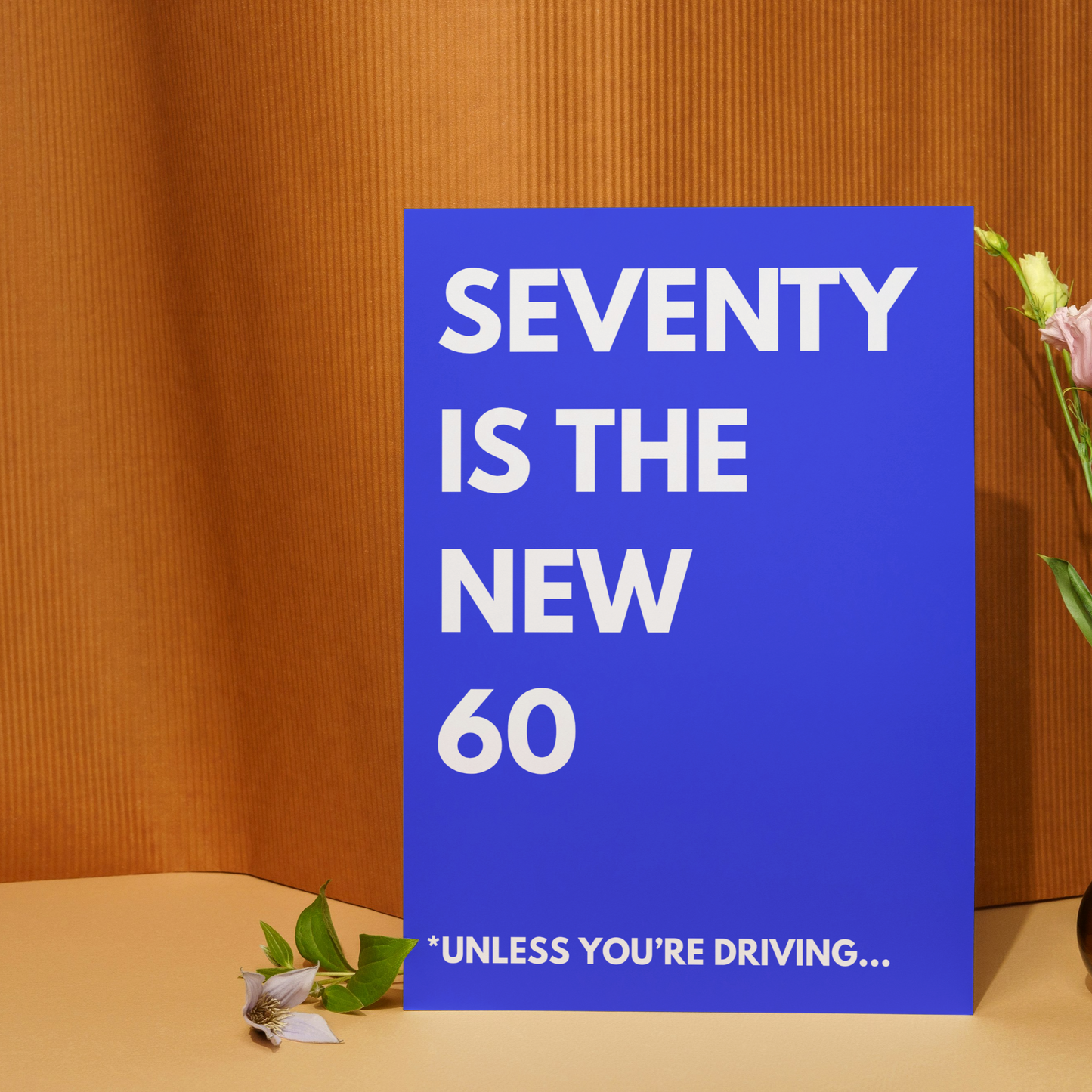 funny 70th birthday card, 70th milestone card, humorous birthday card, 70th birthday gift