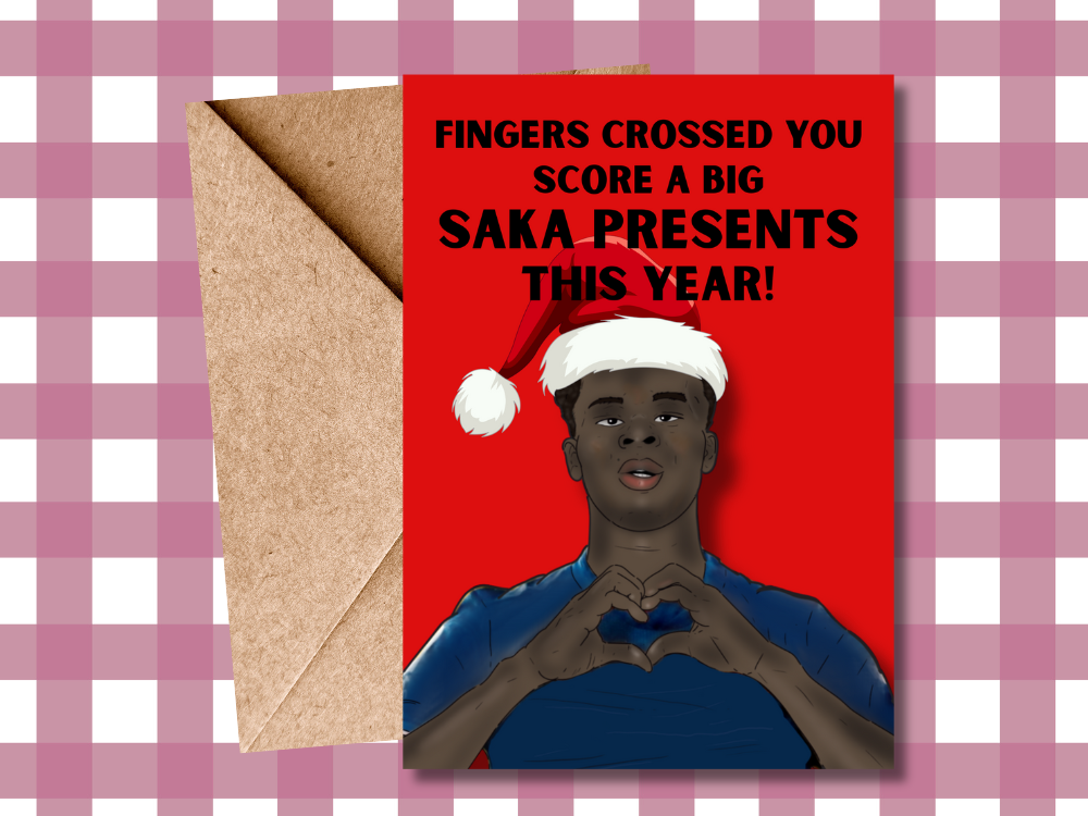 football christmas cards
