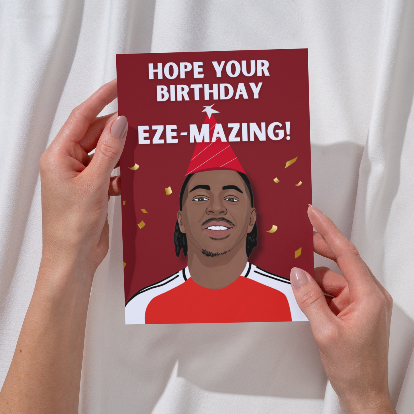 Eze Arsenal Football Birthday Card for him, for her
