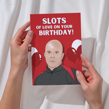 Arne Slot Birthday Card: Liverpool Football Fan Gift - YNWA