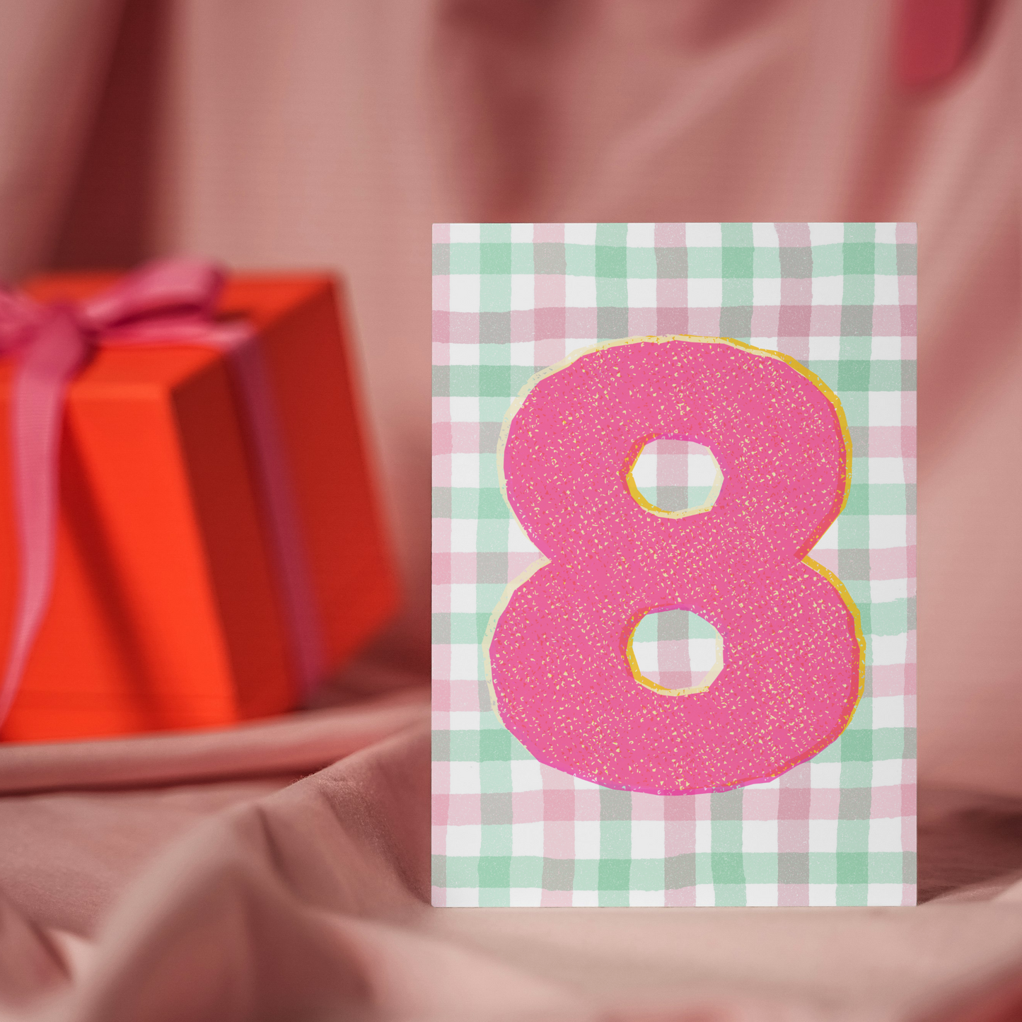 Colourful Kids Number Birthday Card - 8th Birthday Card for Kids | Vibrant fun greeting card