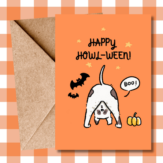 Happy Halloween pet dog Card, Funny Halloween Card, Funny dog Card, dog lover, pets