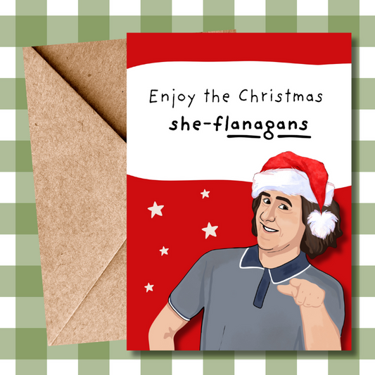 Micky Flanagan Stand-Up Comedy Christmas Card - Hilarious Holiday Greeting