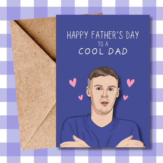 Chelsea FC Father’s Day Card - Cole Palmer Cold Palmer Pun Card for Dad - Football Fan Gift - Chelsea Supporter Card - Card for Dad