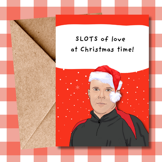 Arne Slot Liverpool fc Football Premier League Slots of love Christmas Card - For him, For her, For Liverpool supporters, For reds fans