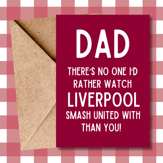 Liverpool, Dad Father's Day Card, Liverpool Father's Day Card, Seven, Arne Slot, Football, Funny Birthday Card, For Dad, fans