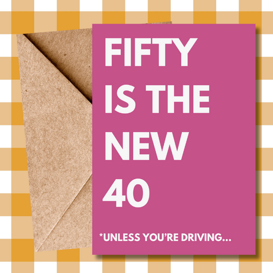 Funny 50th Milestone Birthday Card - Hilarious Celebration Card for Him or Her - Perfect 50th Birthday Gift!